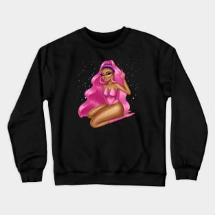 Pink Galaxy Woman Crewneck Sweatshirt